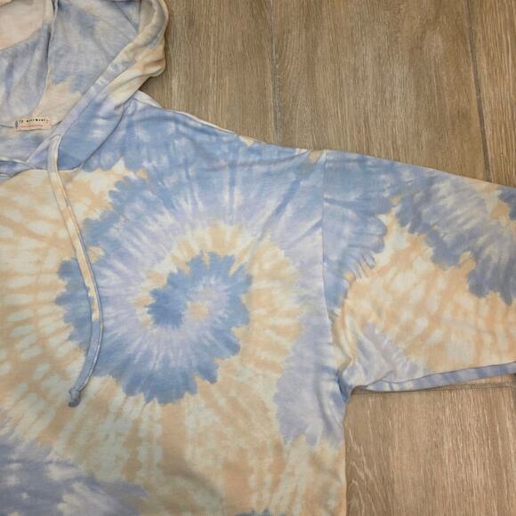 FP Movement Tie Dye Cropped Hoodie Sweatshirt Oversized Women Small - Picture 8 of 9